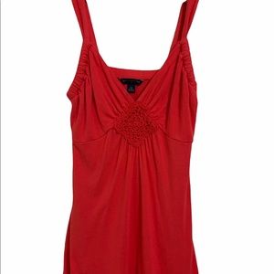Banana Republic Red Spaghetti Strap Top XS